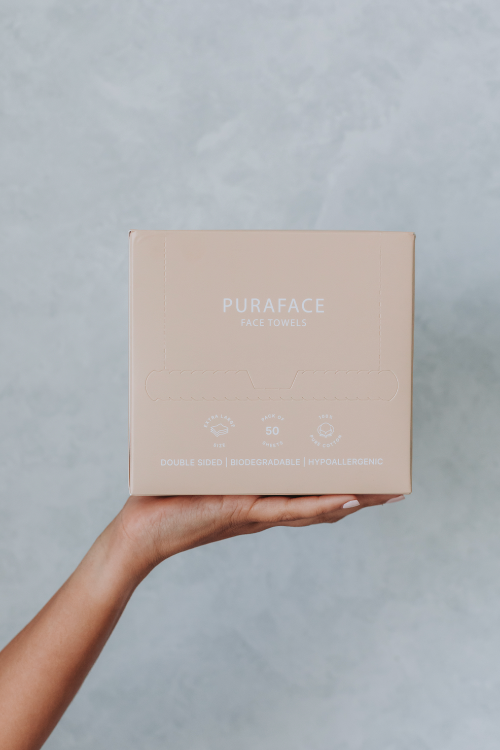 Puraface - 100% Cotton Disposable Face Towels